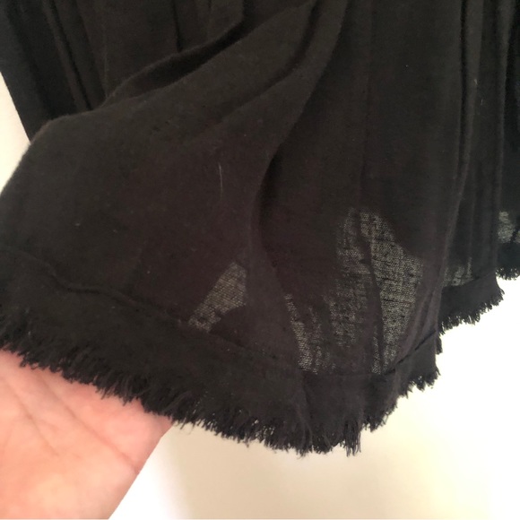 Free People Black Crochet Detail Blouse - Picture 7 of 11